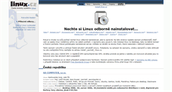 Desktop Screenshot of instalace.linux.cz