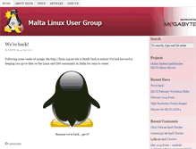 Tablet Screenshot of linux.org.mt