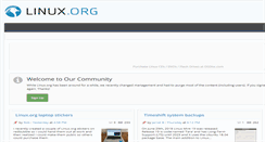 Desktop Screenshot of linux.org