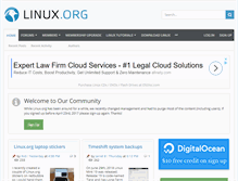 Tablet Screenshot of linux.org