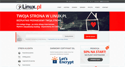Desktop Screenshot of hosting.linux.pl