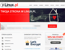 Tablet Screenshot of hosting.linux.pl