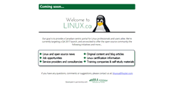 Desktop Screenshot of linux.ca