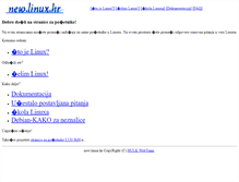Tablet Screenshot of new.linux.hr