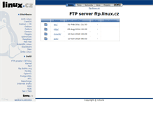 Tablet Screenshot of ftp.linux.cz