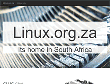 Tablet Screenshot of linux.org.za