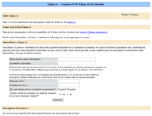 Tablet Screenshot of listas.linux.org.sv