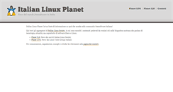 Desktop Screenshot of planet.linux.it