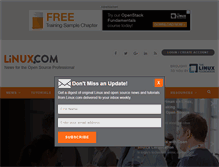 Tablet Screenshot of linux.com